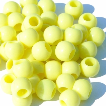 Wholesale colorful custom made acrylic big hole beads plastic SGS test past plastic pony beads