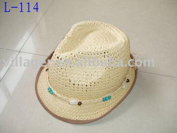paper twisted crochet hat,girls hat