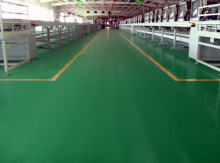 Dustproof quartz epoxy coating