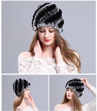 Beaver rabbit fur hat fur hat female winter