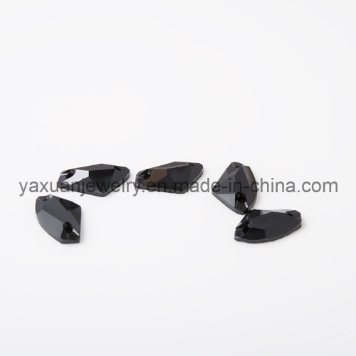 Black Flatback Resin Button Beads for Apparel Accessories