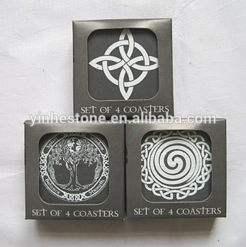 Newly designed slate coaster box set