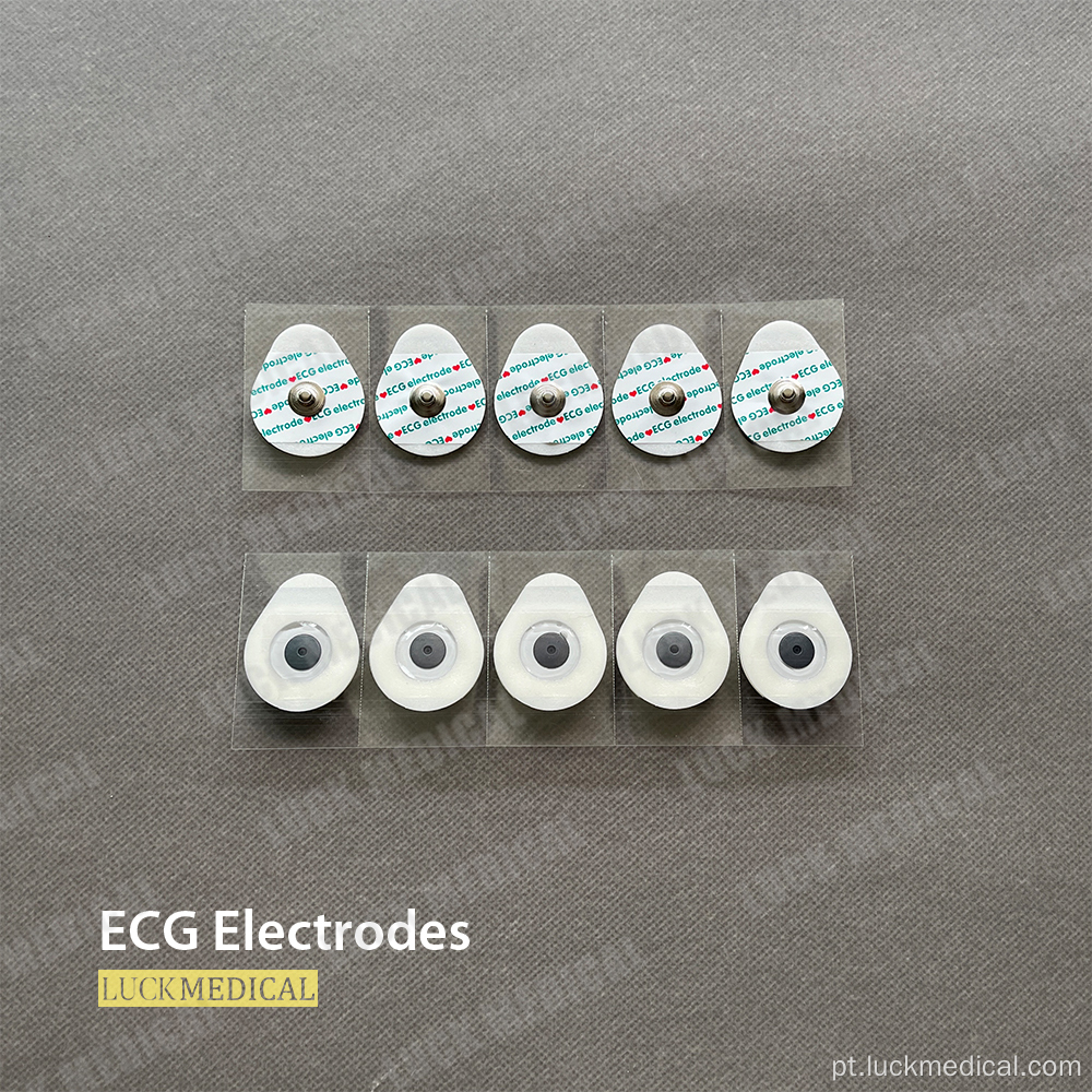 Eletrodos de ECG descartáveis ​​ECG Pads Electrodo Patch CE