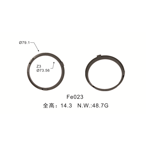 Auto Parts Transmission Synchronizer Ring OEM 33307-26600-71 para la carretilla elevadora