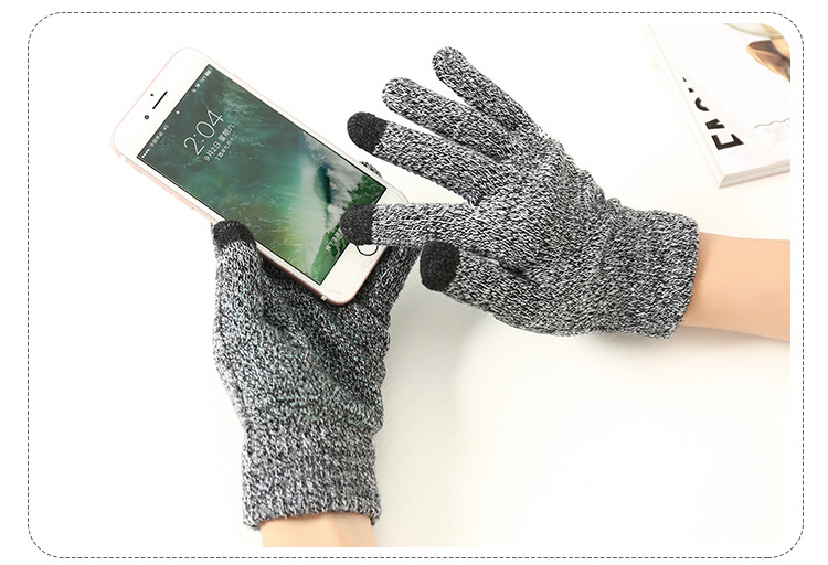 Custom Logo Acrylic Sensory Texting Touchscreen Gloves Winter Gloves Touch Screen Gloves for Smartphone