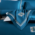Luxury 100% cotton bedsheet embroidery homeuse bedding sets
