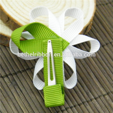 Alibaba china stylish kid flower hair ribbon sculpture clips