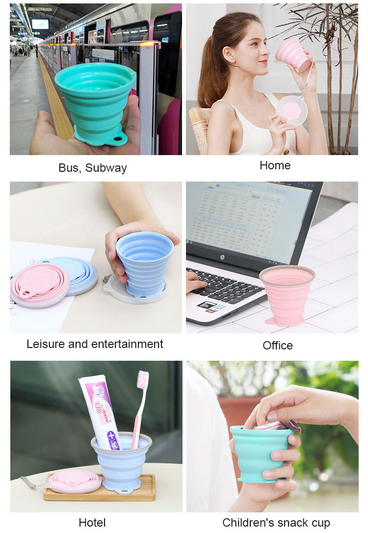 High Quality Reusable Silicone Coffee Cup