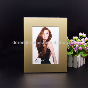 Golden aluminum metal photo frame stand