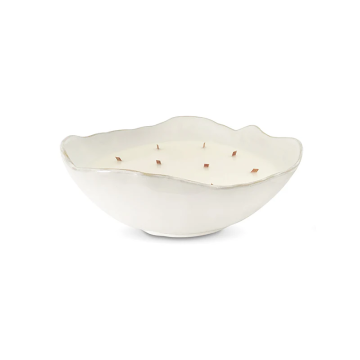 Beautiful Hand-crafted Porcelain Glazed Ceramic Bowl Candle Holders