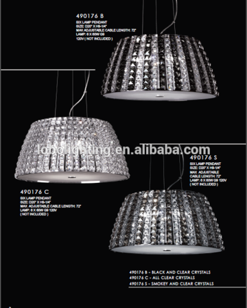 crystal steel flush mount ceiling lamp/crystal chandelier ceiling light/flexible ceiling light/crystal lamp ceiling