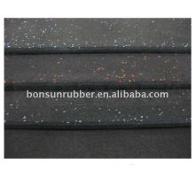 coloured fleck rubber floor tile