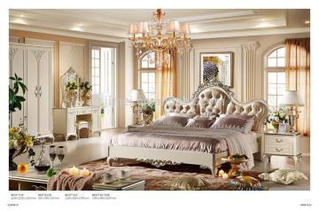 2015# new classical white bedroom sets