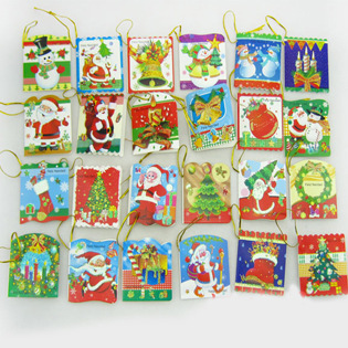 Wish/Greeting Card Christmas Tree Ornamentation Can Add LOGO