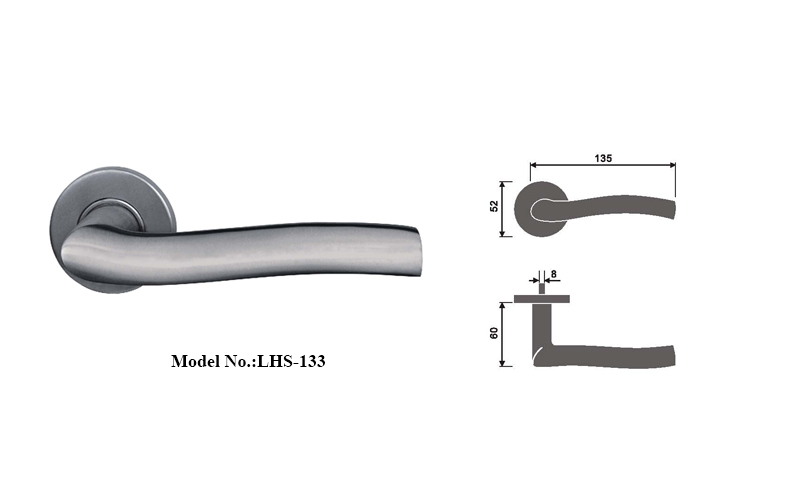 Modern Stylish Solid Door Lever Handle Sets