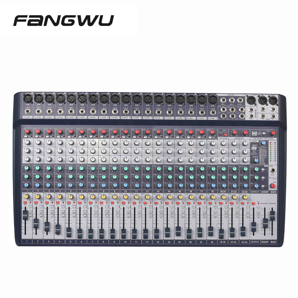 High Quality 12 CH Channel DSP Effect Audio Mixer With DAC Sound Card