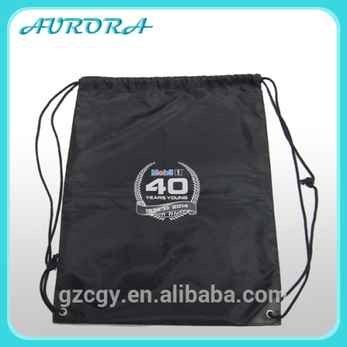 Guanghzou custom waterproof nylon sport drawstring gym bag