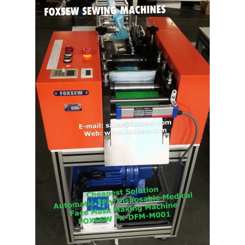 Cheapest Automatic 3Ply Disposable Face Mask Making Machine