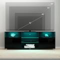 LED TV -stativ Hög Glossy Entertainment Center Modern Television Stands med stor förvaring