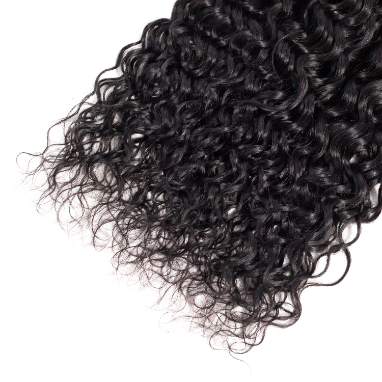 10a Grade Brazilian Hair Water Wave Virgin Double Drawn Hair Deep Wave Virgin Split Ender Hair 3 Bundles with Closure