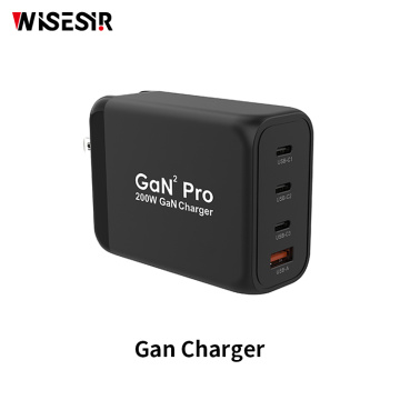 200w PD QC Gan Pro charger လေးခု ports