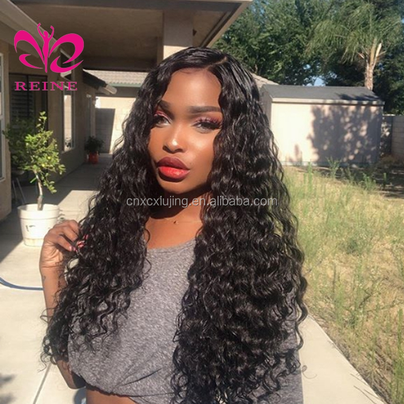 Cuticle Aligned Remy Hair Lace Frontal Pre-Plucked Brazilian Virgin Human Hair Deep Wave 13x4 double drawn human hair wigs