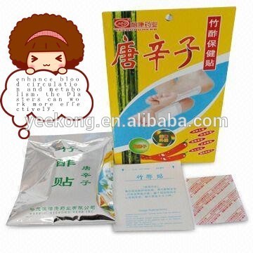 bamboo vinegar detox foot pad with chilli (U.S.FDA registration)