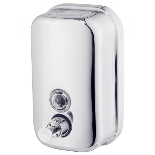 Easy Cleaning 300ml Manual Chrome Hand Sanitizer Liquid Lotion Soap Dispenser for Family Bathroom Kitchen
