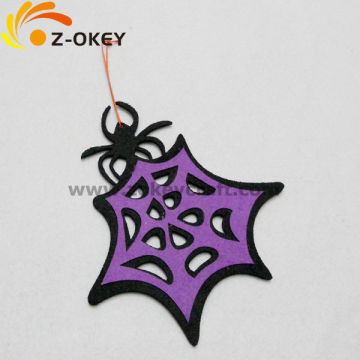 Felt ornaments felt crafts felt pendant with spider and web