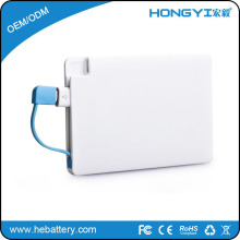 super slim promotion rosh wallet power bank 4000mah