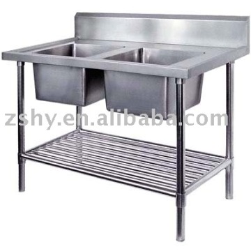 work bench with sink