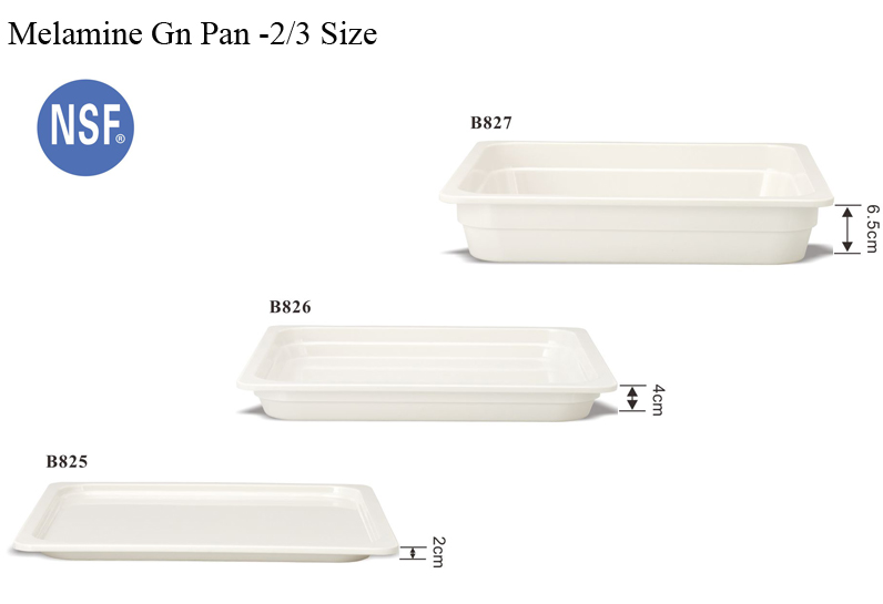 Melamine Food Tray 1/3 GN Plastic Rectangular Buffet Server Gastronorm Food Display Tray