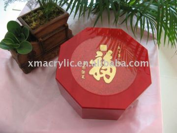acrylic plastic gift packing box