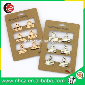 Metallic Gold and Copper 0.74'' Binder clip