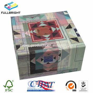 hard paper gift box/flat folding gift box with folding design