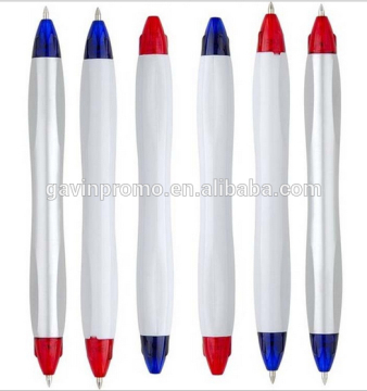 Double ended ball pen, double tip color pen