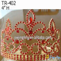 Coronas de strass rojo reina personalizado