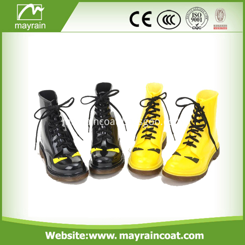 Yellow PVC Rain Boots