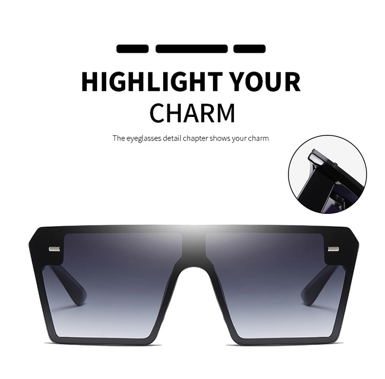 Wholesale New Personality Oversized Square Sunscreen Sunglasses Women Shades Sunglasses