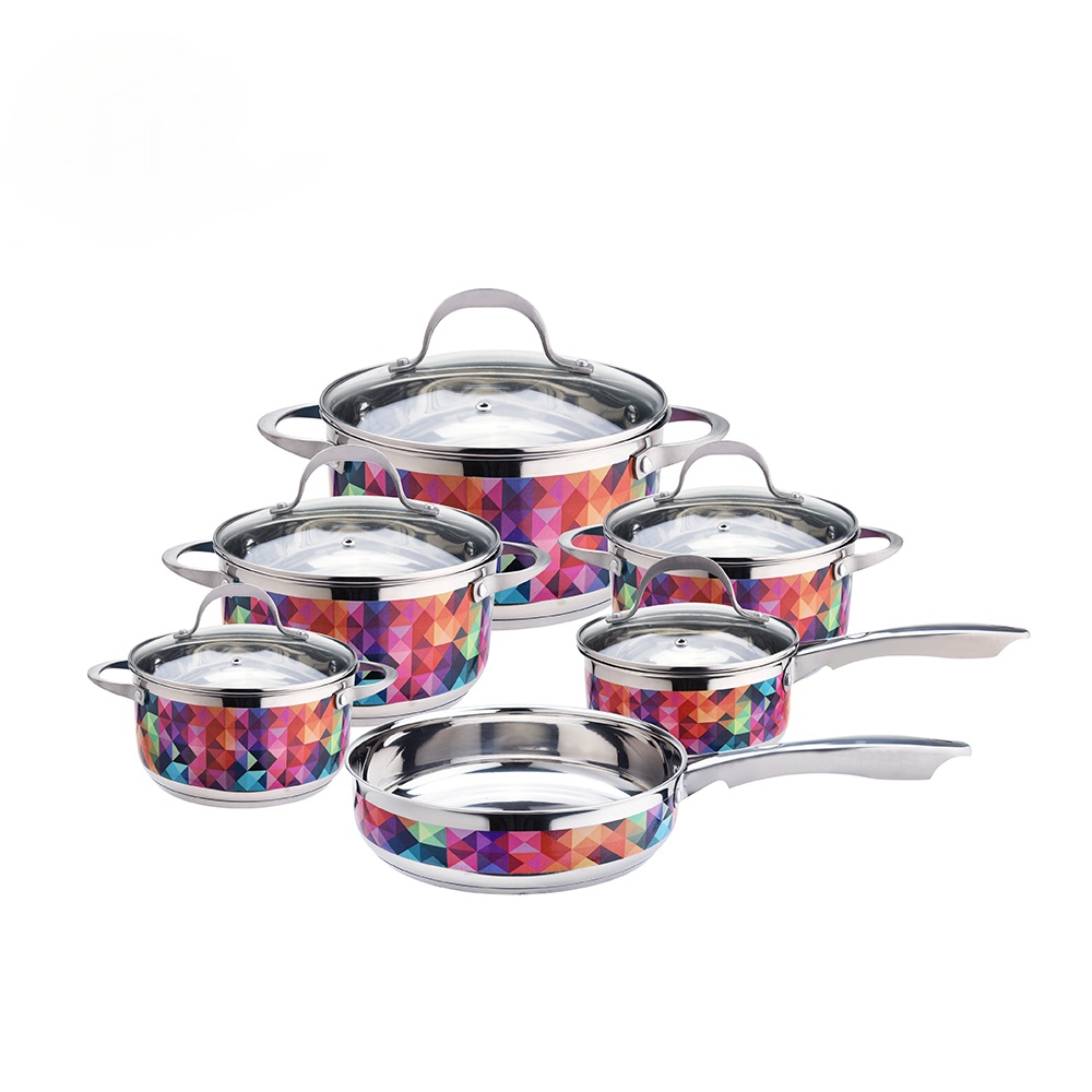 Poêle à frire cocotte casserole en acier inoxydable cuiseur