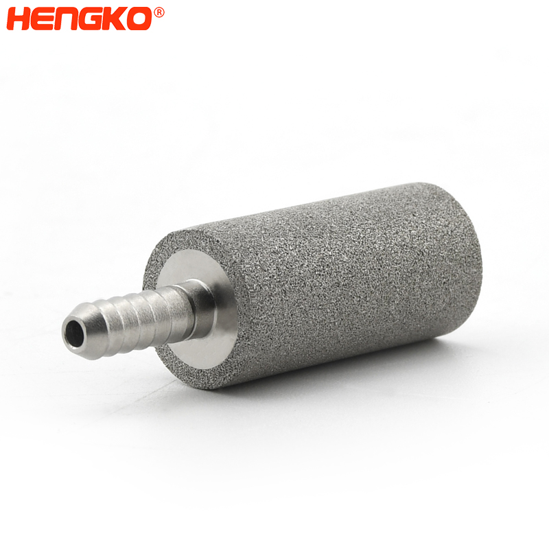 Fast flow rate stainless steel 316 sintered gas sparger air stone diffuser