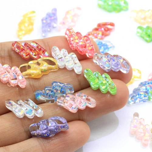 Shine Glitter Pastel Colorful Spinkle Resin Beautiful Miniature Charms Pretty Stickers Flat Back Crafts for Decoration DIY