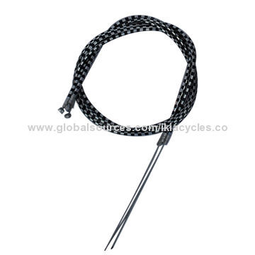 Bicycle brake cable with 1P, 2P, SP black, gray, colorful, woven, laser outer casing/tube