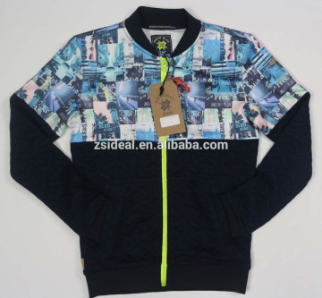 100% polyester knitted jackets,sublimation printing children jackets