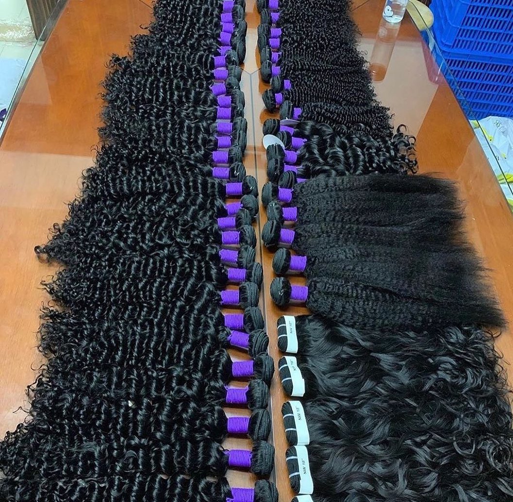 Brazilian Kinky Curly Virgin Hair Bundles Manufacture Wholesale  Virgin Human Hair Unprocessed  Human Hair Bundle