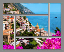 5 PCS Group Glass Paintings