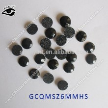 6MM Round Shape Black Color Faceted Epoxy Rhinestone Hot fix Epoxy Stone