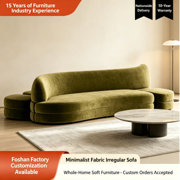 Sofa Fabrik Dua Sisi Melengkung