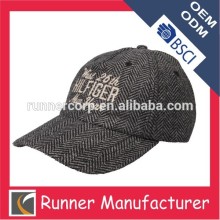 brand 5 panel embroider cap with buckle back closure