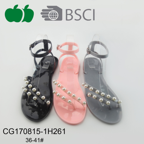 Günstige Damenmode neue Jelly Pvc Sandalen